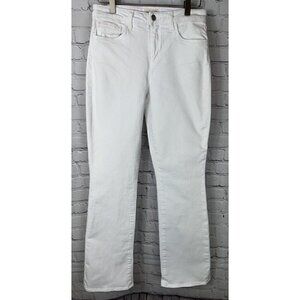 L’AGENCE Womens' Oriana White High Rise Straight Jeans Size 26